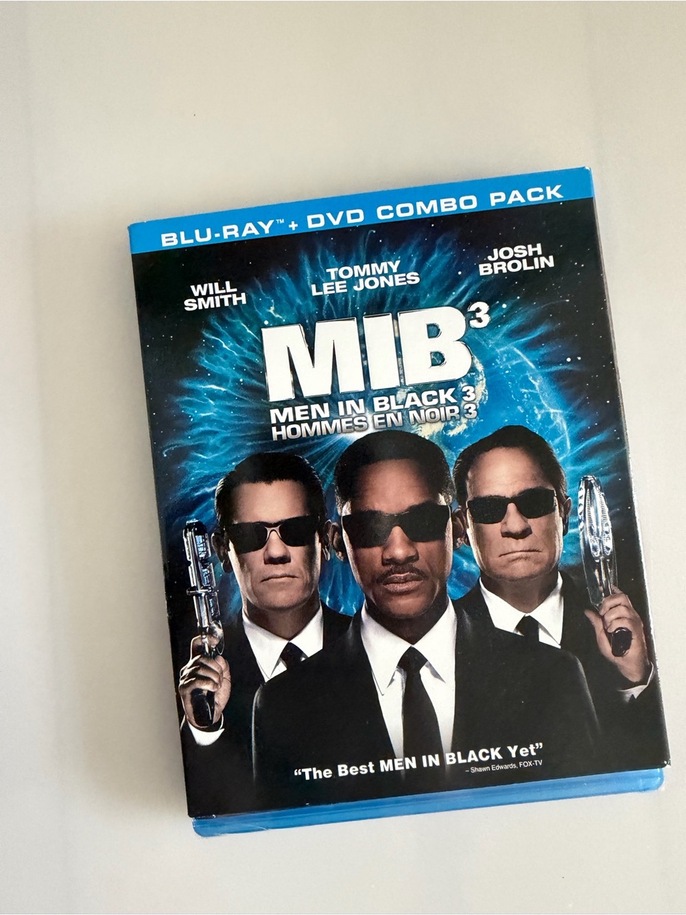 MIB³ (Men in Black 3) Blu-ray + DVD Combo Pack - Black/Blue